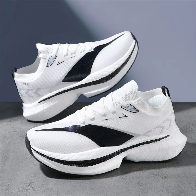 Men's Air Cushion Running Shoes Men Sneakers Carbon Board Marathon Jogging Shoes Outdoor Sport Shoes Teenis Male Casual Shoes