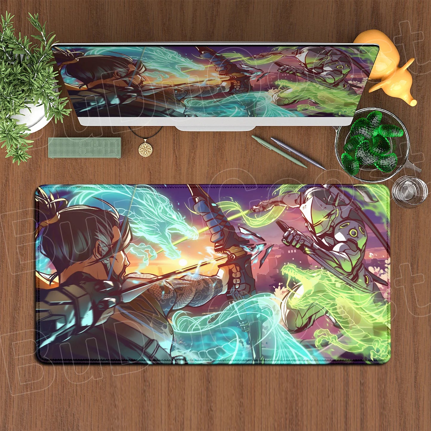 Large XXL DIY Cool Overwatch Mouse Pad Keyboard Table Gaming Accessories Non-Slip Rubber Edge locking spped Laptop Rug desk Mat