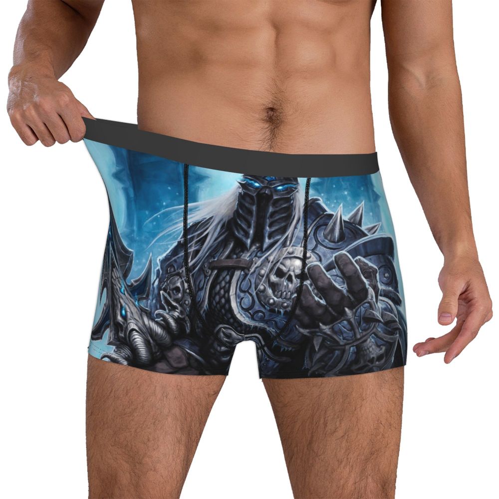 World of Warcraft Arthas-King Underpants Cotton Panties Male Underwear Sexy Shorts Boxer Briefs