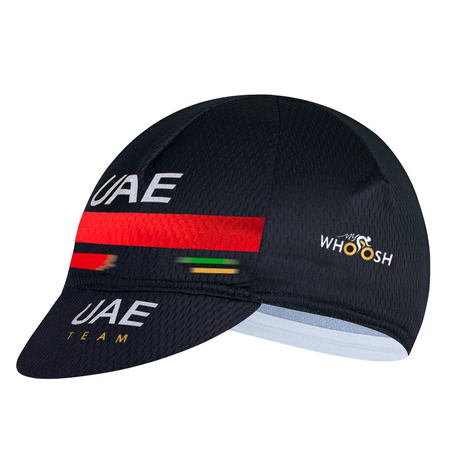 Blue 2026 UAE Cycling Hat MEN'S Summer Classic Cycling Caps Quick Dry BIG M Bike Mountain MTB Racing Bicycle Hat Under Helmet
