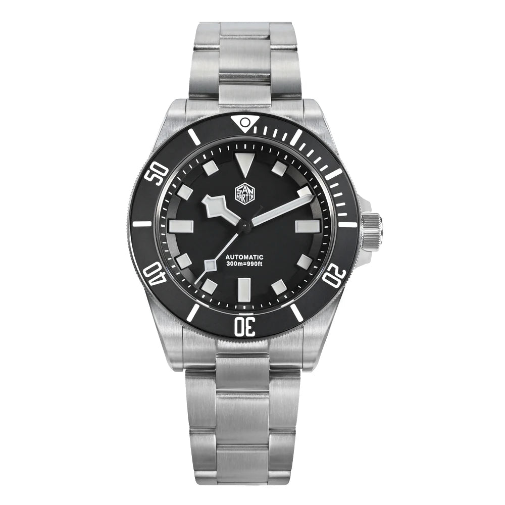 San Martin SN0121TD Titan-Taucheruhr ST2130 Automatikwerk Uhren Grade5 Titan 120 Klicks wasserdicht 300m Armbanduhr