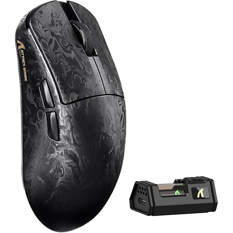 ATTACK SHARK R11 ULTRA 49g Carbon Fiber 8000Hz Ασύρματο Gaming Ποντίκι, 42000 DPI, 20000 FPS, PAW3950MAX, Nordic 52840 Chip