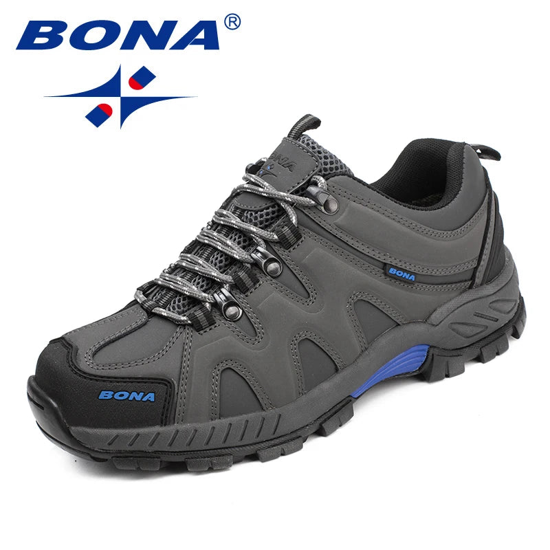BONA Novedad Estilo Clásico Zapatillas de Senderismo para Hombre con Cordones Zapatillas Deportivas para Hombre Outdoor Jogging Trekking
