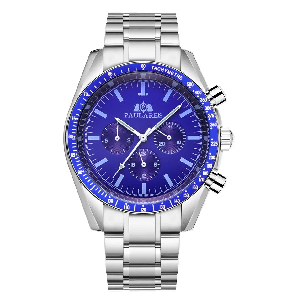 PAULAREIS P Brand Luxury Men Mechanical Watches Calendar Business Watch Men's Sports Waterproof Stainless Steel Automatic Watches