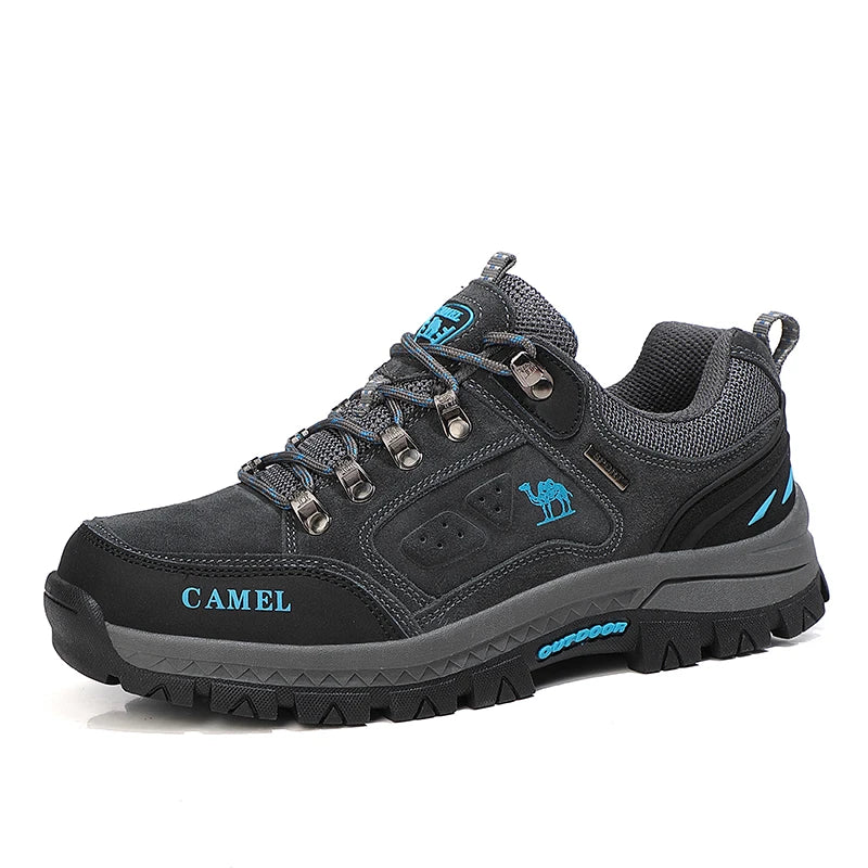 Herren-Wanderschuhe aus Veloursleder, Outdoor-Trail-Trekking-Sneaker, rutschfeste, atmungsaktive Kletterschuhe für Herren, Bergsportschuhe