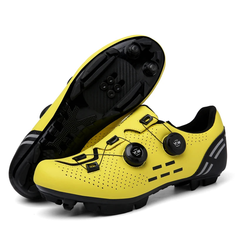 Hochwertige Fahrradschuhe für Herren, SPD, selbstverriegelnd, Rennrad-Sportschuhe, MTB-Mountainbike-Schuhe für Damen, rutschfeste Fahrradschuhe 36-47