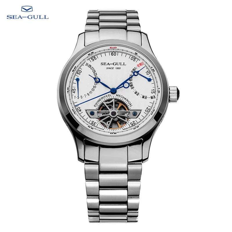 Seagull Flywheel Series Men's Watch Xidong Mechanical Watch 316L Precision Steel Band 39mm Business Watch Relojes Para Hombres