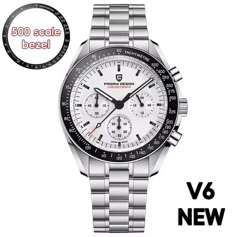 2026 New PAGANI DESIGN Mens Watches Quartz Speed Sports Chronograph Watch For Men Waterproof Luminous AR Sapphire Man Gift Clock