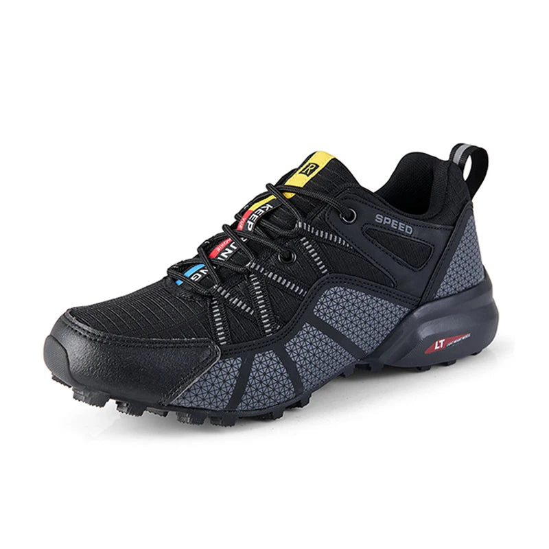 Herenwandelschoenen voor alle terreinen – outdoor sportschoenen van ademend mesh, antislip en slijtvast, voor wandelen en fietsen outdoor