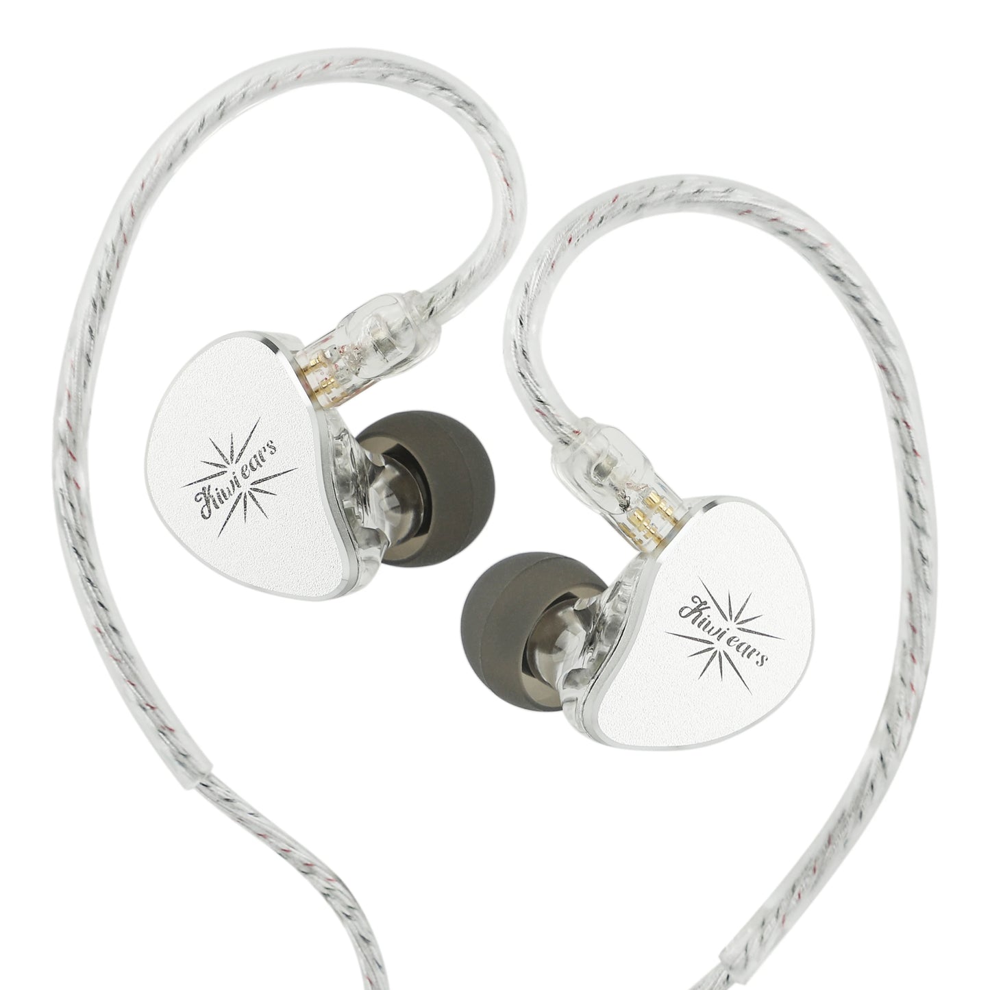 Kiwi Ears Belle 10mm DLC Dynamic Driver in-Ear Monitor, HiFi Wired Earbuds with Dual Silver-Plated Cables, Professional linsoul