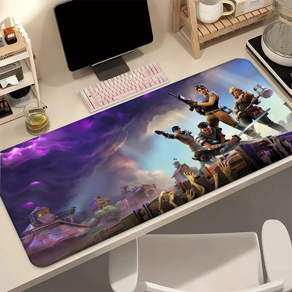 Gaming-Mauspad F-Fortnite Anime-Mousepad Deskmat Computer-Zubehör HD-Schreibtischmatte Gamer-Mauspad Büro PC-Desktop
