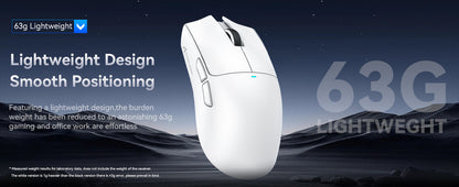ATTACK SHARK X11 bežični gaming miš s punjačem, gaming senzorom PixArt PAW3311, BT/2.4G bežično/žično