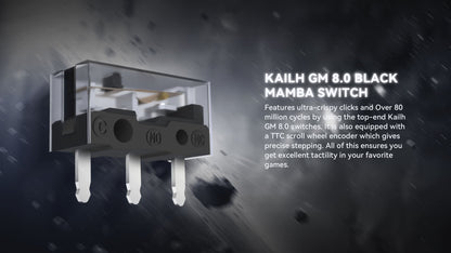 Gaming miška ATTACK SHARK R3 iz magnezijeve zlitine 8K SUPERLIGHT 8000Hz, 6 nastavljivih DPI do 26000, PAW3395, BT/2.4G brezžična/žična