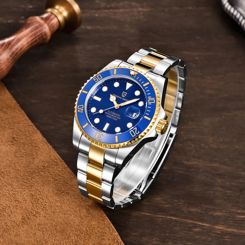 PAGANI DESIGN 2026 New Men's Watches Top Luxury Gold Automatic Mechanical Wrist Watch Men Stainless Steel Waterproof Men Watch