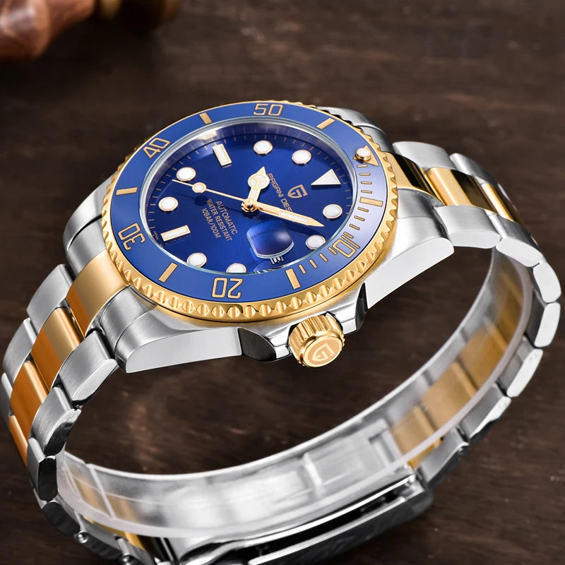 PAGANI DESIGN 2026 New Men's Watches Top Luxury Gold Automatic Mechanical Wrist Watch Men Stainless Steel Waterproof Men Watch
