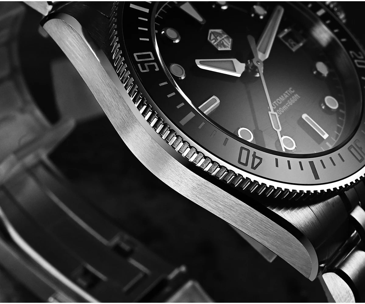 San Martin 37.5mm 40mm Classic Simple Dial Men Diver Watch Miyota 9015 Luxury Automatic Mechanical Watch Waterproof 200m SN0148