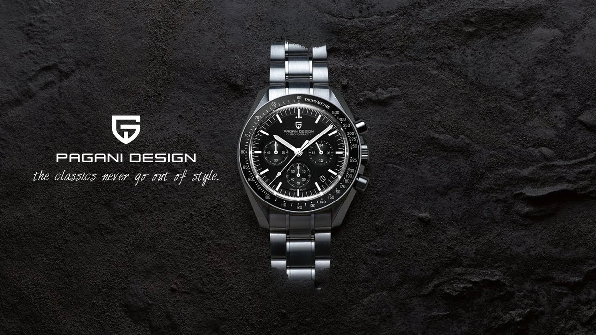 PAGANI DESIGN 2026 New Mens Watches Panda Moon Watch Luxury Quartz Watch For Men Automatic Date Sport Chronograph Wristwatch Men