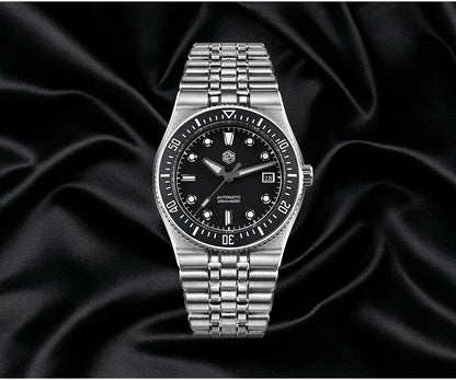 San Martin 37.5mm 40mm Classic Simple Dial Men Diver Watch Miyota 9015 Luxury Automatic Mechanical Watch Waterproof 200m SN0148