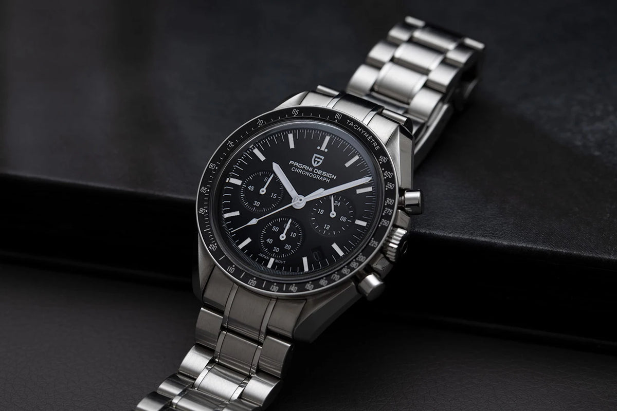 PAGANI DESIGN 2026 New Mens Watches Panda Moon Watch Luxury Quartz Watch For Men Automatic Date Sport Chronograph Wristwatch Men
