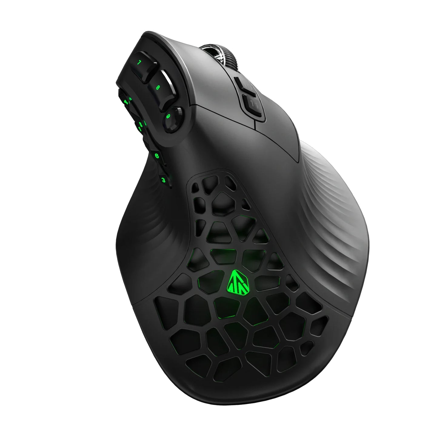 Ratón vertical SOLAKAKA E9 Pro MMO con sensor PAW3395, batería de 1000mAh, agarre vertical de 45°, ratón ergonómico gaming 8k