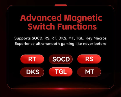 Tastiera meccanica FGG MADLIONS MAD 60/68 Pro con switch magnetici, cablata, 68% gaming, Rapid Trigger, RGB, tastiere custom