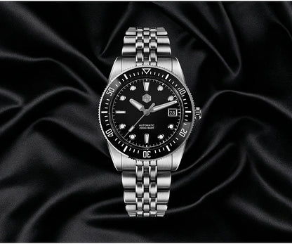 San Martin 37.5mm 40mm Classic Simple Dial Men Diver Watch Miyota 9015 Luxury Automatic Mechanical Watch Waterproof 200m SN0148