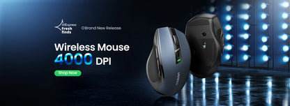 UGREEN Wireless Mouse Ergonomic Mouse 2.4GHz 4000 DPI Silent 6 Buttons For MacBook Tablet Laptop PC Mute Mice Quiet 2.4G Mouse