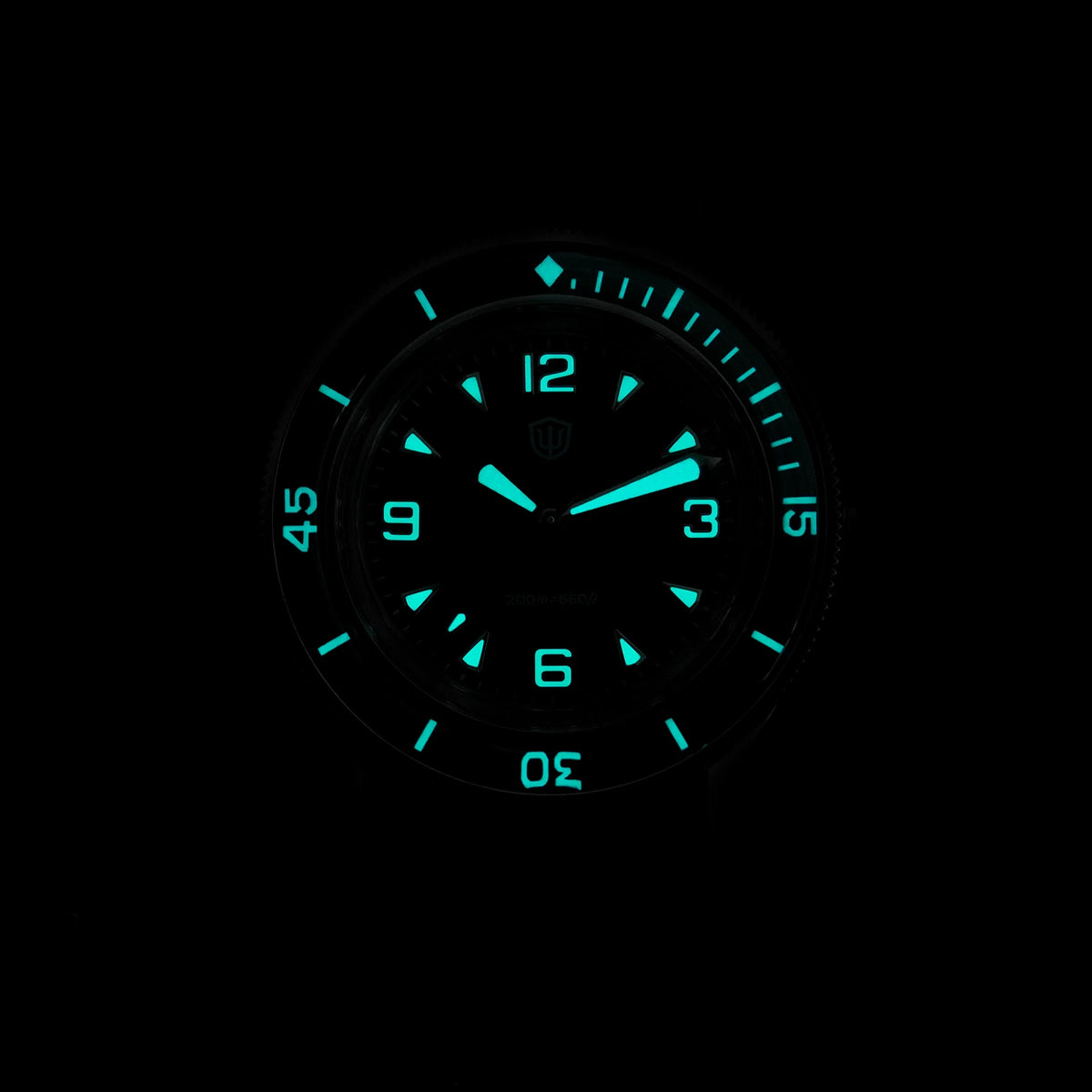 Watchdives 50-Fathoms Watch VH31 Sweep Seconds Quartz Movement Luminous 200m Waterproof Sapphire Stainless Steel  Watches WD50Q