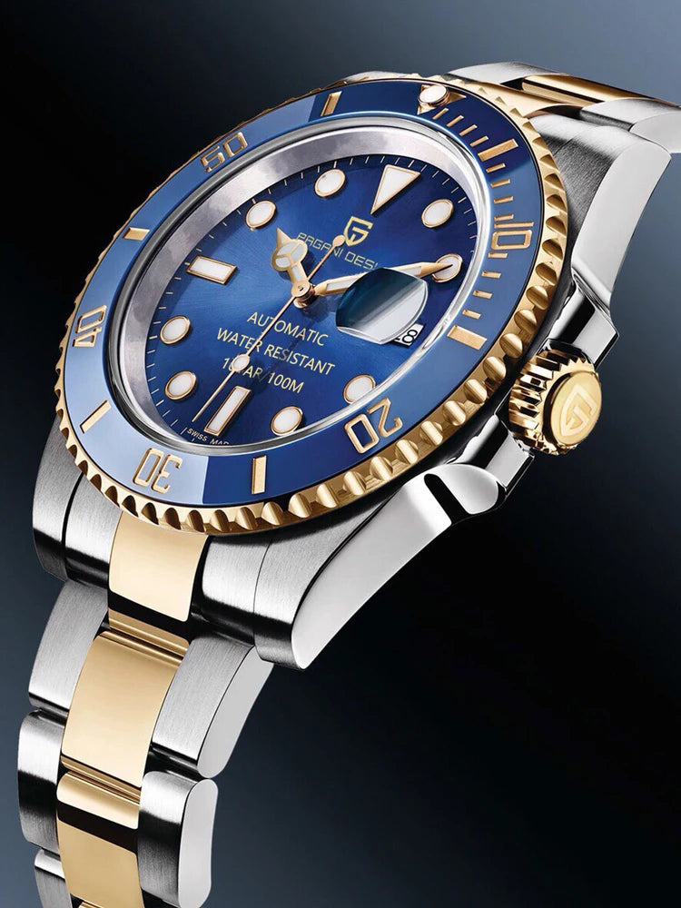 PAGANI DESIGN 2026 New Men's Watches Top Luxury Gold Automatic Mechanical Wrist Watch Men Stainless Steel Waterproof Men Watch