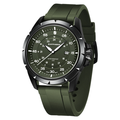 SAPPHERO Men’s Watch – Luxury quartz watch, water-resistant to 50 m, featuring an imported movement and a stainless steel case – An ideal gift idea for men.