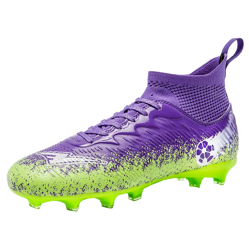 Pro Performance HighCut Soccer Boots FG Long Studs Breathable Lightweight Cleats for Outdoor Grass Matches and Daily Training
