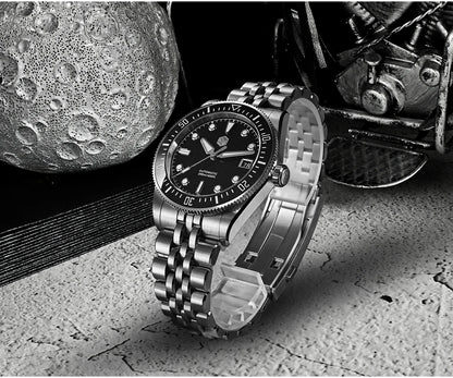 San Martin 37.5mm 40mm Classic Simple Dial Men Diver Watch Miyota 9015 Luxury Automatic Mechanical Watch Waterproof 200m SN0148