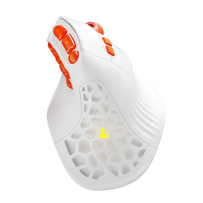 Ratón vertical SOLAKAKA E9 Pro MMO con sensor PAW3395, batería de 1000mAh, agarre vertical de 45°, ratón ergonómico gaming 8k