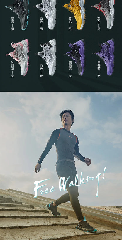 Chaussures de course RAX pour hommes et femmes – Chaussures de sport d'extérieur – Baskets légères et respirantes – Tige en maille aérée – Semelle extérieure antidérapante en caoutchouc naturel