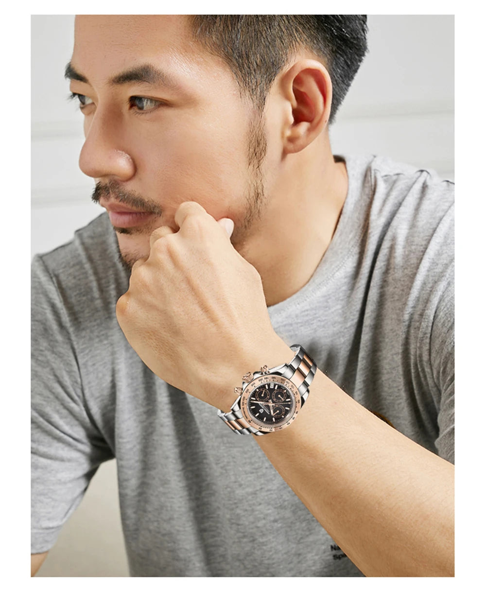 2026 New PAGANI DESIGN Mens Quartz Watches Top Brand Luxury Business Watch For Men Stainless Steel Waterproof Chronograph Clock