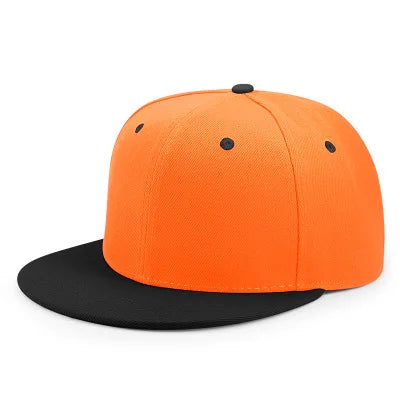 Partihandel 40 färger Justerbara platta snapback-kepsar med skärm Dam Mode Polyester Enfärgad basebollkeps Herr Hiphop Blank sportkeps
