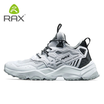 Chaussures de course RAX pour hommes et femmes – Chaussures de sport d'extérieur – Baskets légères et respirantes – Tige en maille aérée – Semelle extérieure antidérapante en caoutchouc naturel