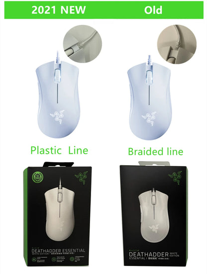 Originalni Razer DeathAdder Essential žičani gaming miš, 6400DPI optički senzor, 5 neovisnih tipki za prijenosno računalo i gaming PC