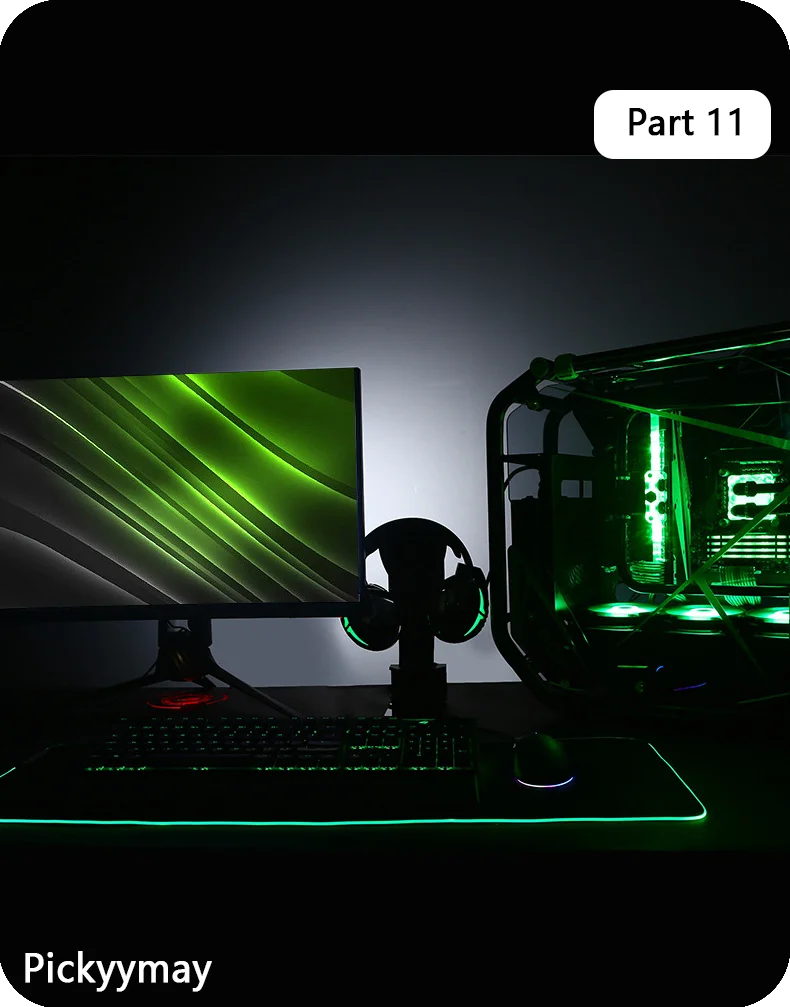 World Of Warcraft LED Backlight Gaming Mousepad Gamer Mousepads RGB Mouse Pad Non-Slip Rubber Deskmats Keyboard Desk Mat WOW