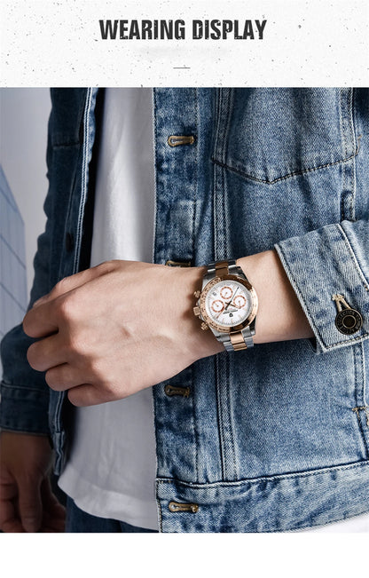 2026 New PAGANI DESIGN Mens Quartz Watches Top Brand Luxury Business Watch For Men Stainless Steel Waterproof Chronograph Clock