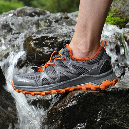HUMTTO Herren-Wasserschuhe für Outdoor-Trekking, Waten und Aqua-Aktivitäten – atmungsaktive Mesh-Sneaker, schnelltrocknend, knöchelhoch, rutschfest, für Damen und Herren