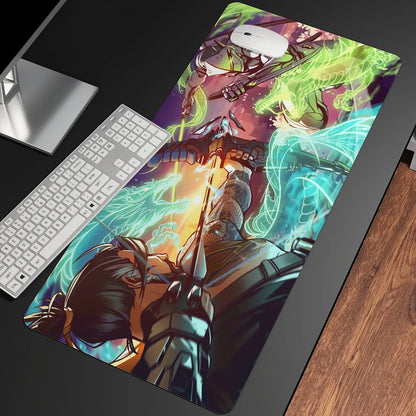XXL Gaming Anime Mouse Pad Large Mouse Mat Girl Keyboard Computer PC  Edge Desk Mat For Overwatch/cs Go Gamer Mousepad