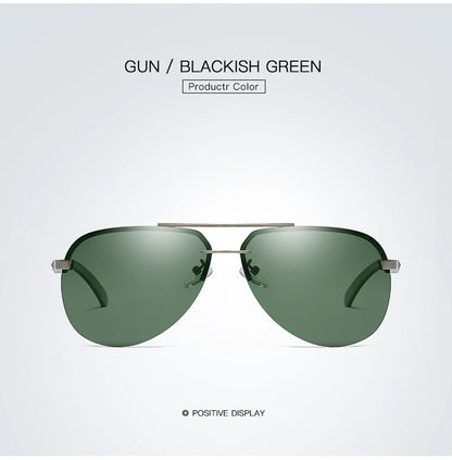 New Polarized Men Sunglasses Classic Driving Sun Glasses Metal Frame Mirror Lens Sunglasses Men/Women
