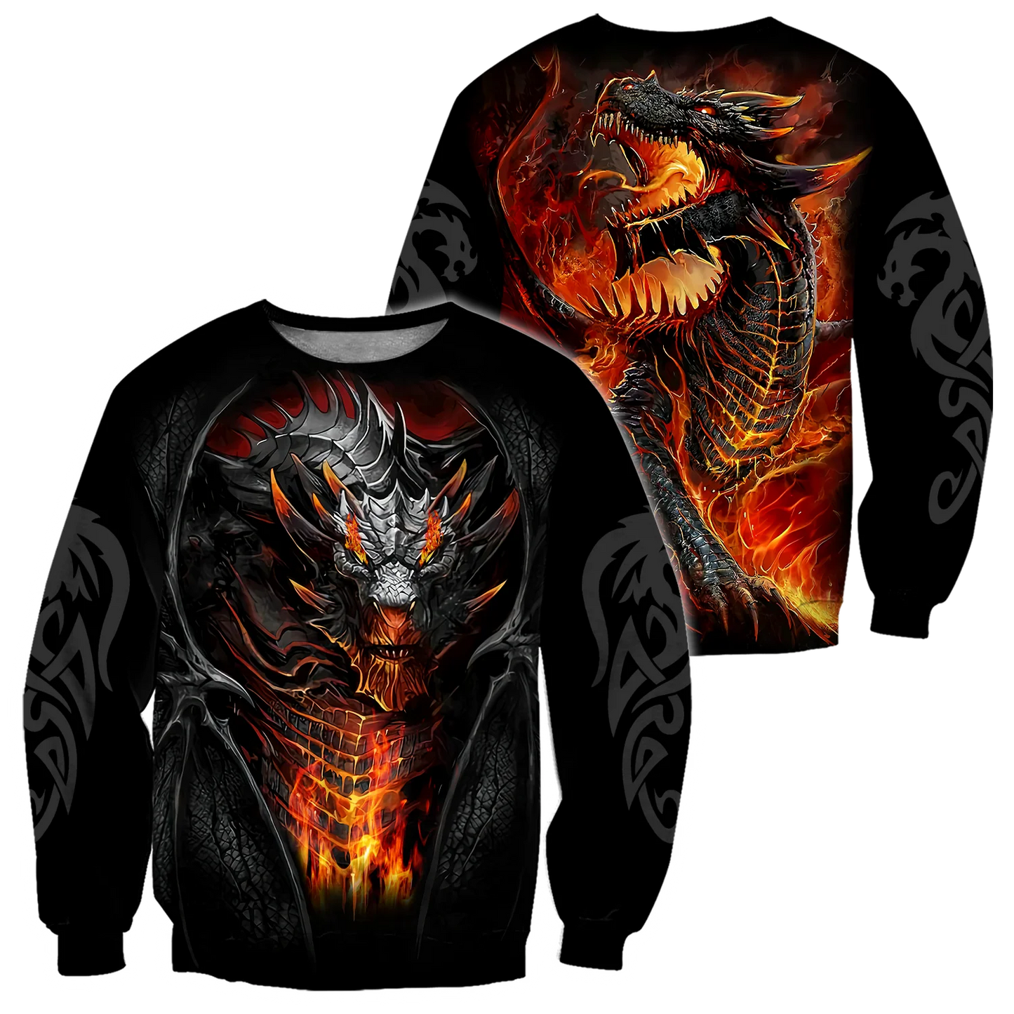 Beautiful Fire Dragon Tattoo 3D Printed Mens Hoodie Unisex hoodies Sweatshirt Autumn Streetwear Casual Jacket Tracksuit KJ747
