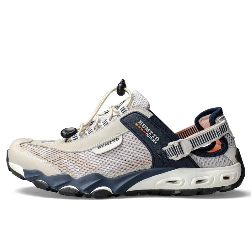 HUMTTO Herren-Wasserschuhe für Outdoor-Trekking, Waten und Aqua-Aktivitäten – atmungsaktive Mesh-Sneaker, schnelltrocknend, knöchelhoch, rutschfest, für Damen und Herren