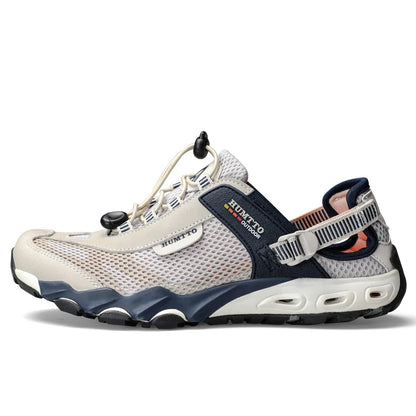 HUMTTO Herren-Wasserschuhe für Outdoor-Trekking, Waten und Aqua-Aktivitäten – atmungsaktive Mesh-Sneaker, schnelltrocknend, knöchelhoch, rutschfest, für Damen und Herren