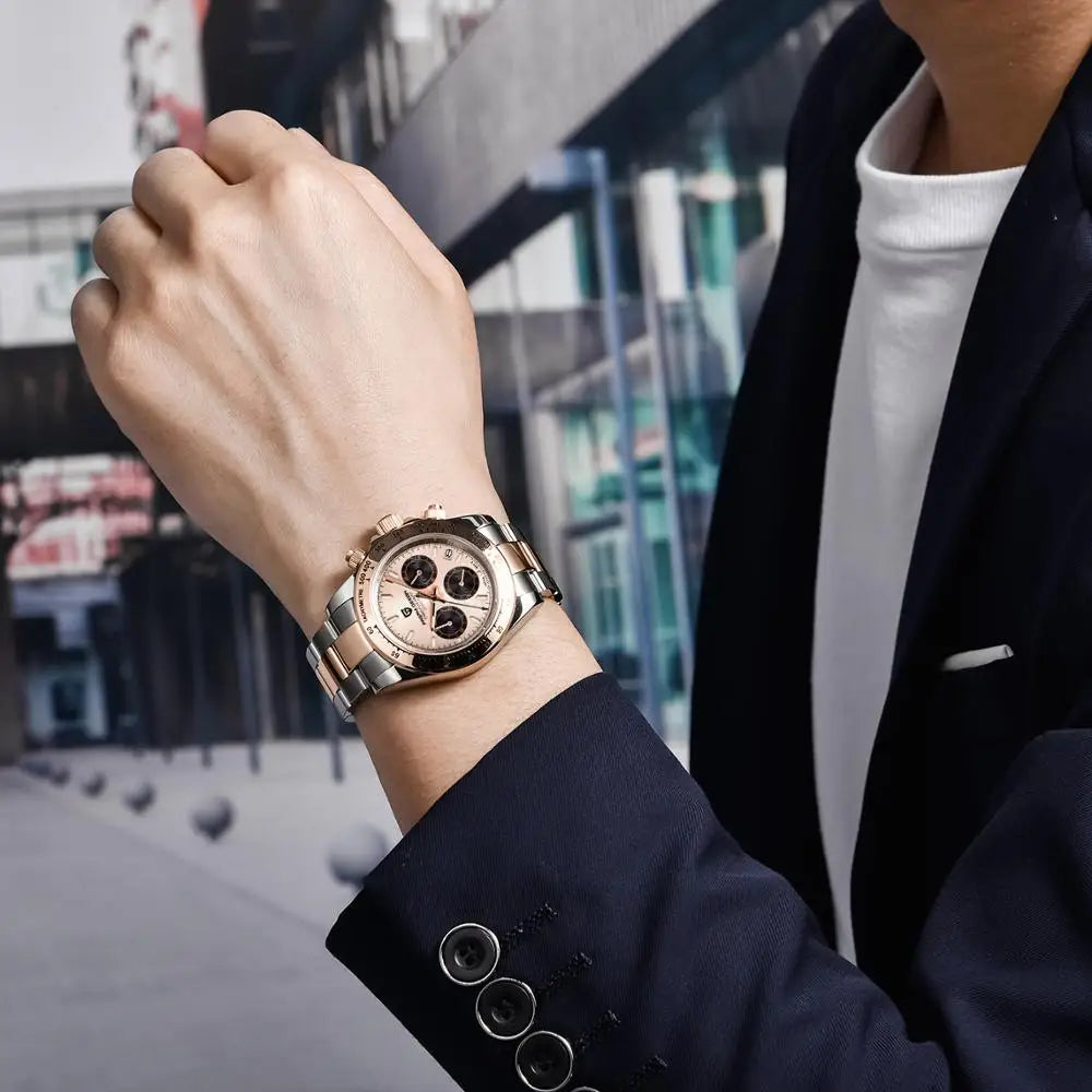 2026 New PAGANI DESIGN Mens Quartz Watches Top Brand Luxury Business Watch For Men Stainless Steel Waterproof Chronograph Clock