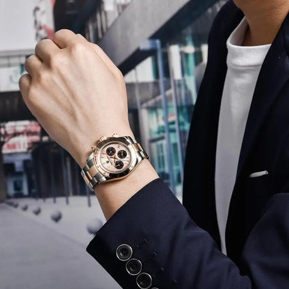 2026 New PAGANI DESIGN Mens Quartz Watches Top Brand Luxury Business Watch For Men Stainless Steel Waterproof Chronograph Clock