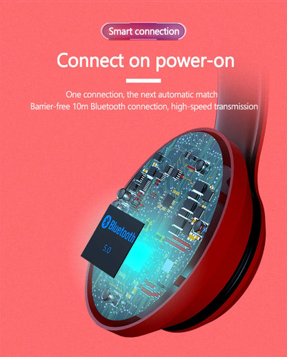 Lenovo HD200 Wireless Bluetooth Over-Ear Headphones – Noise Cancelling HiFi Stereo Gaming Headset with Microphone