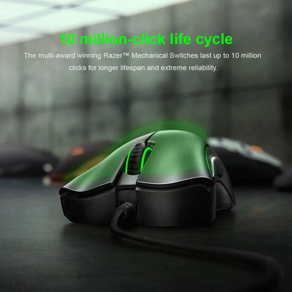 Originalni Razer DeathAdder Essential žičani gaming miš, 6400DPI optički senzor, 5 neovisnih tipki za prijenosno računalo i gaming PC